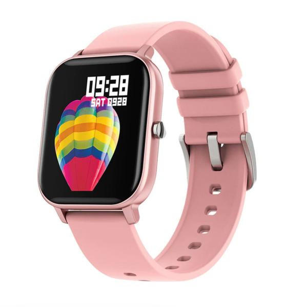 Belro Smart and Sport Connected Watch displaying digital interface with fitness and notification icons on a black band.