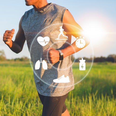 Belro Smart and Sport Connected Watch displaying digital time and fitness tracking on a sleek black smartwatch screen.
