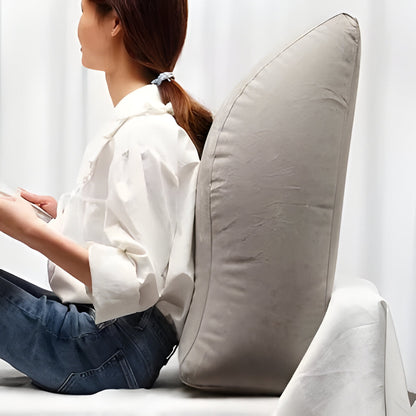 Belro inflatable leg-support cushion for back braces, showing the adjustable, inflatable support device for leg comfort and stability.