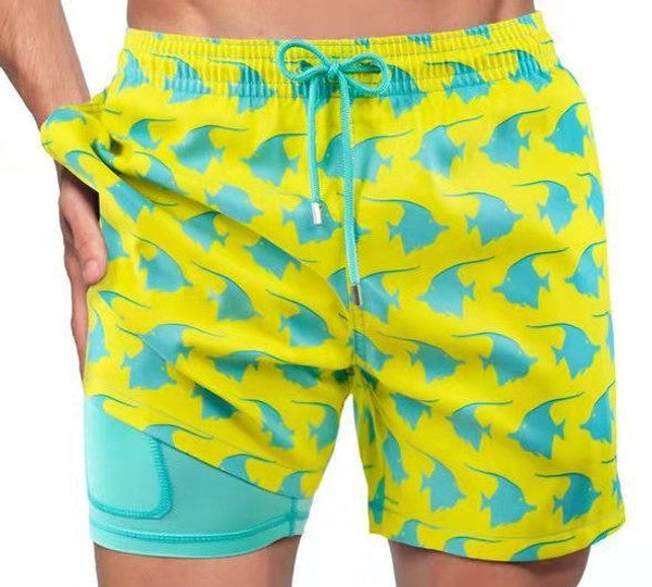 Belro beach shorts with lining, casual men's clothing, featuring lightweight fabric and adjustable waistband for comfortable wear.