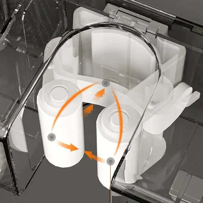 Mivoza wall broom and mop holder with secure mounting for organized storage of cleaning tools in home and garden.