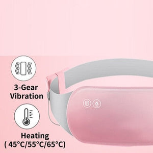 Belro washable heated pad for menstrual cramps, abdominal pain relief, soft fabric, designed for comfort during periods.