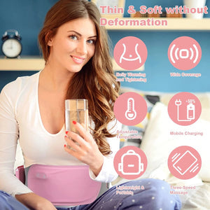 Washable heated menstrual relief pad by Belro for cramps, abdominal pain, and period discomfort, designed for soothing warmth and comfort.