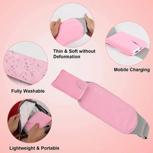 Washable heated pad for menstrual cramps by Belro, designed to provide abdominal pain relief during periods.