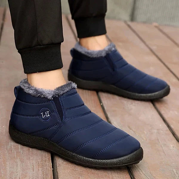 Belro waterproof winter slip-on boots with snow-resistant soles, ideal for cold weather and snowy conditions.