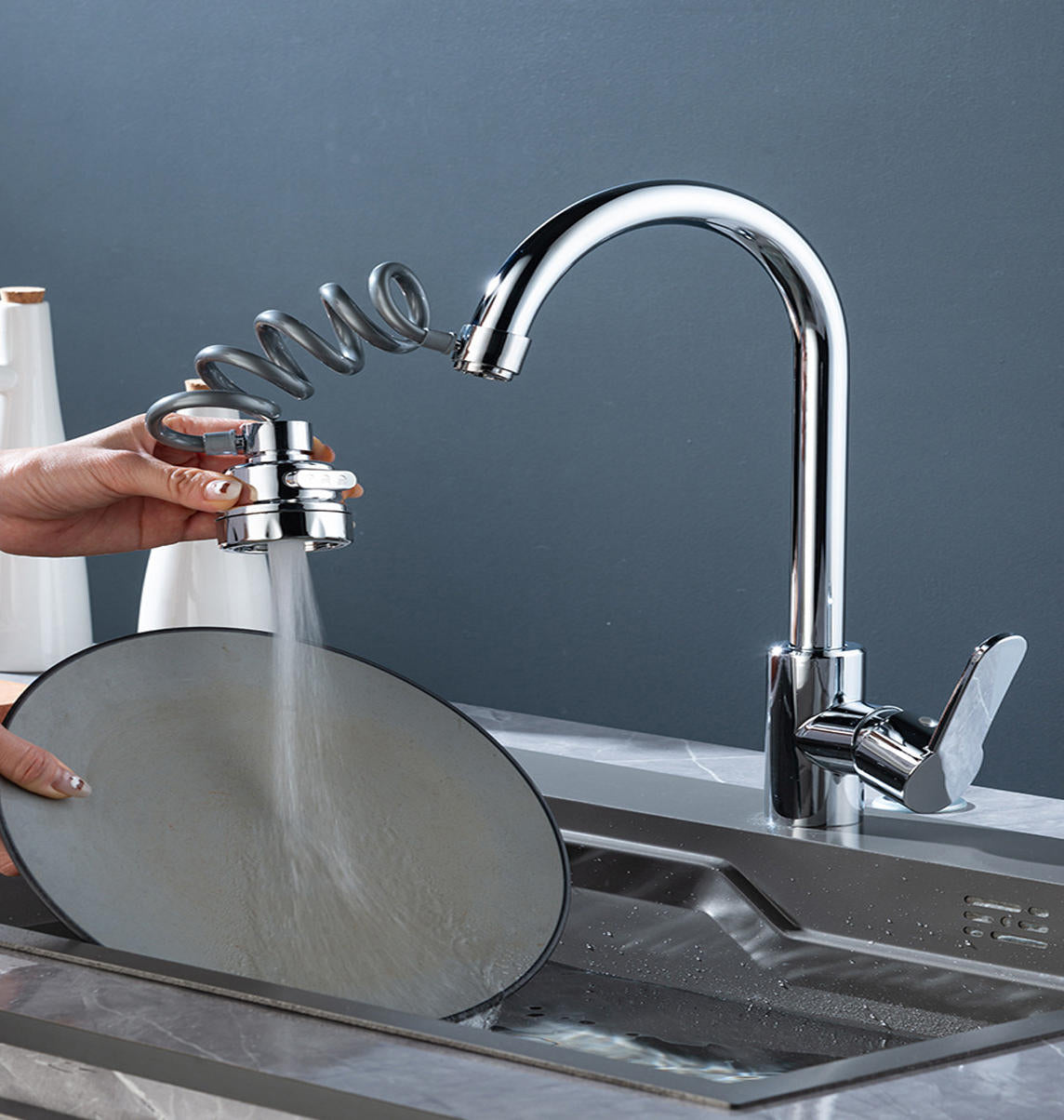 Belro Faucet Extender tool for easy attachment, designed to extend faucet reach and improve water access.