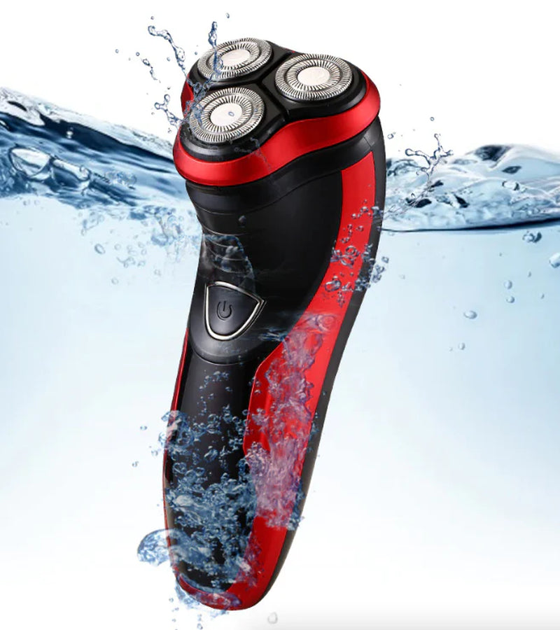 Belro men's rotating waterproof electric shaver with multiple blades and ergonomic handle for a close, comfortable shave.