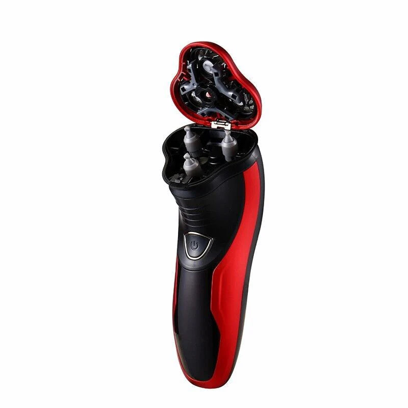 Belro men's rotating waterproof electric shaver with multiple blade heads for a close, comfortable shave.