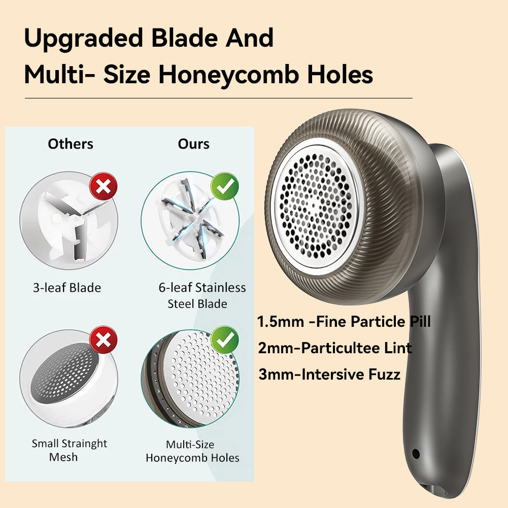 Belro lint remover for home and outdoor use, with a handheld design to remove lint and fuzz from clothing and fabrics.