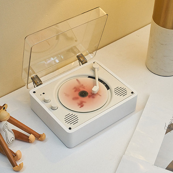 Belro retro CD player with front-loading disc tray and analog controls, vintage-style electronics for high-quality audio playback.