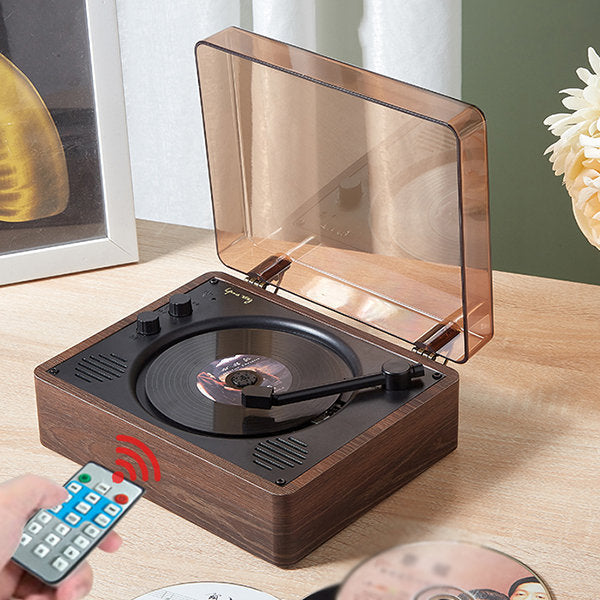 Belro retro CD player with vintage design, black finish, and control buttons, ideal for classic audio listening.