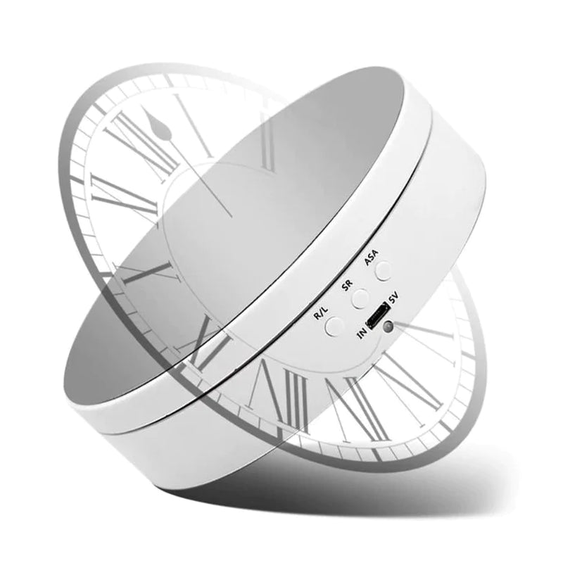 Belro 360° electric motorized rotating display rack for electronics and cameras, showcasing versatile rotating display functionality.