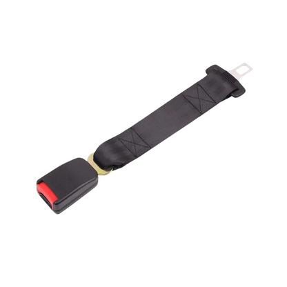 Belro universal seat belt extender for added comfort and safety, shown with adjustable strap and metal buckle.
