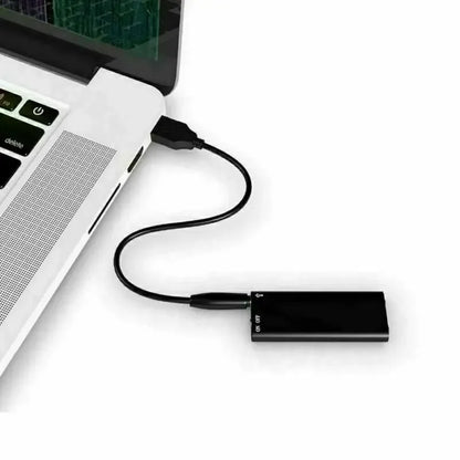 Belro mini voice-activated recorder with built-in microphone, compact electronic device for discreet audio recording.