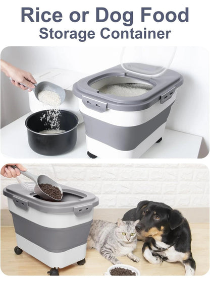 Belro foldable large capacity food storage container, flexible and spacious for kitchen organization and food preservation.