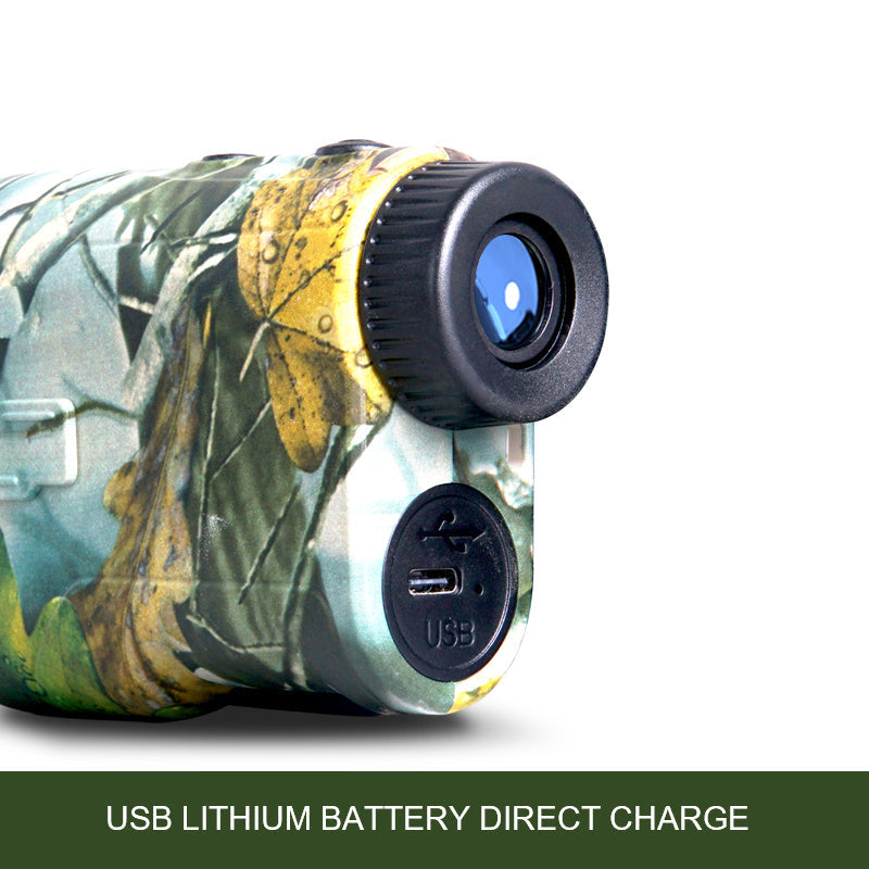 Belro 1000-foot hunting range finder with digital display, compact electronic device for accurate distance measurement.