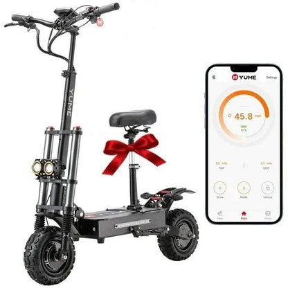 Casavibeo M YUME SCOOTER Y11+ with dual 6000W motors, long range, and speeds up to 50 mph, designed for adult electric scooter riders.