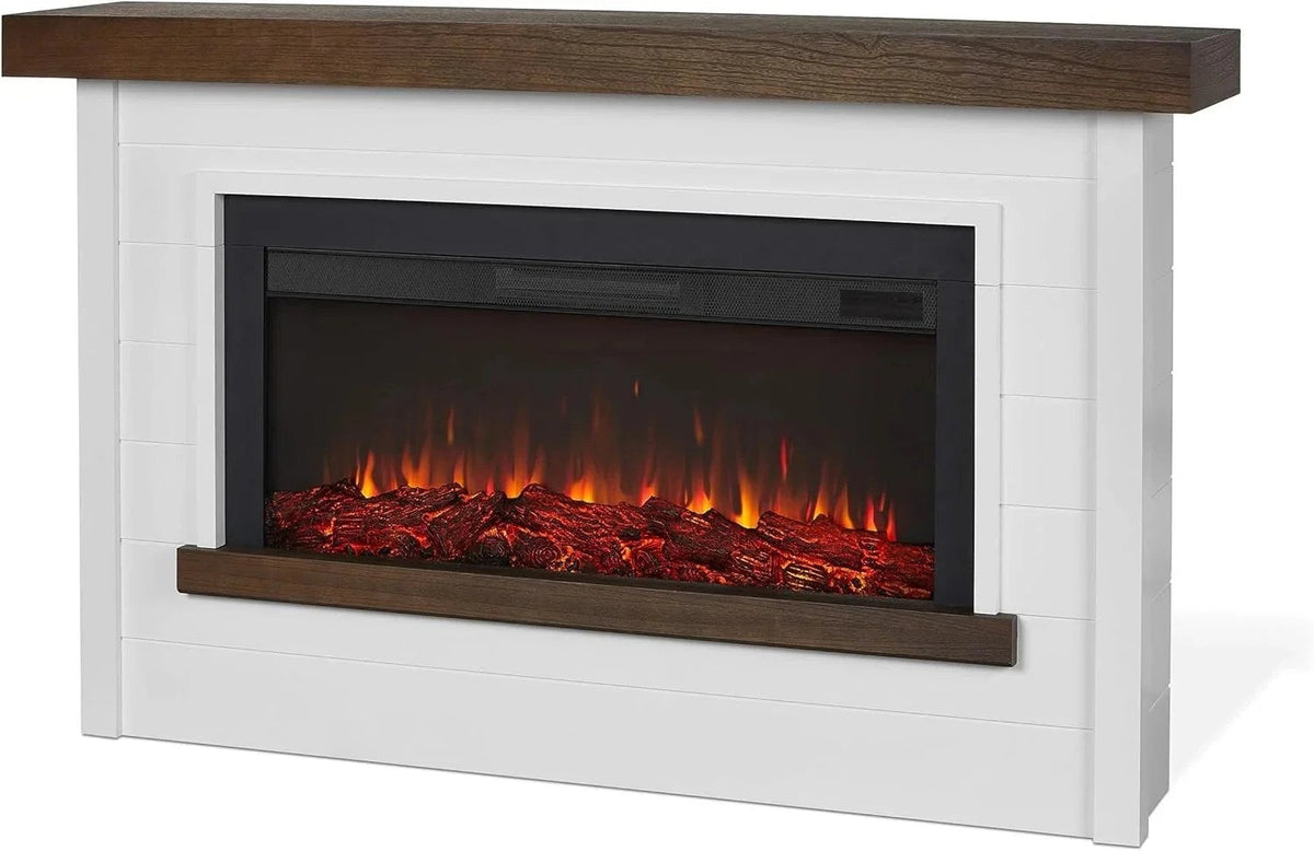 Casavibeo Real Flame Bernice Landscape Electric Fireplace with realistic flame display and modern design.