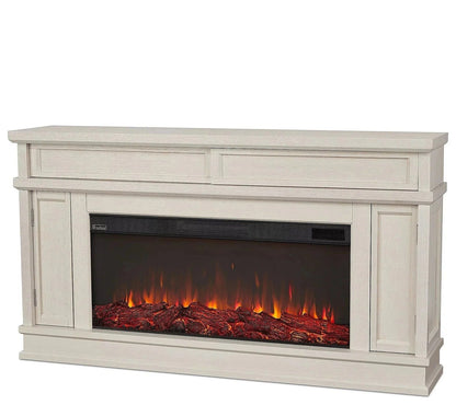 Casavibeo Real Flame Torrey Landscape Electric Fireplace with realistic flame effect and modern design in a living room setting.