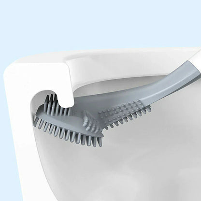 Belro hygienic silicone toilet brush with wall mount, featuring a sleek design and durable wall holder for easy bathroom cleaning.