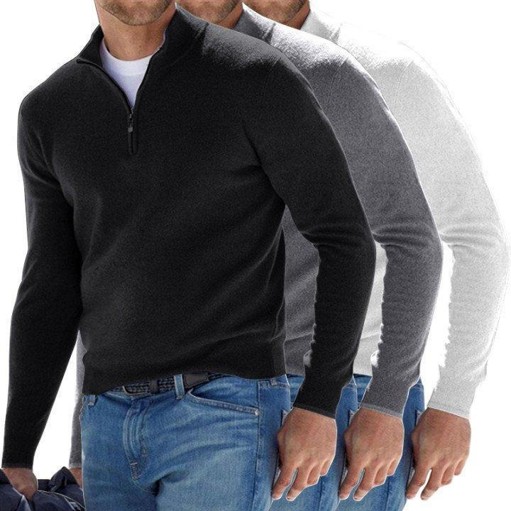 Belro basic cashmere sweater with automotive-inspired design, displayed on a neutral background focusing on the sweater's fabric and style.