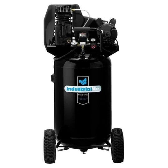 Casavibeo Industrial Air ILA1883054 30-gallon 1.9 HP wheeled electric air compressor with metal tank and control panel.