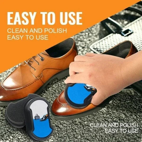 Belro Shoe Dual Sponge Polisher for footwear, featuring two sponges for effective shoe cleaning and polishing.