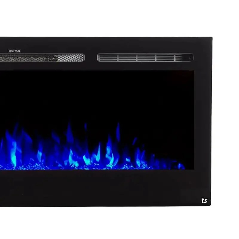 Casavibeo Touchstone Sideline Wall Mount Electric Fireplace with sleek modern design and realistic flame display.