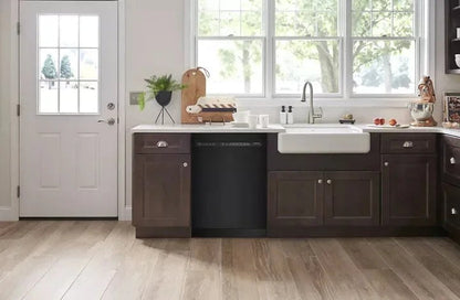 Casavibeo two-rack dishwasher with 30+ wash jets, quiet operation at 47 dBA, showcasing the sleek stainless steel interior.