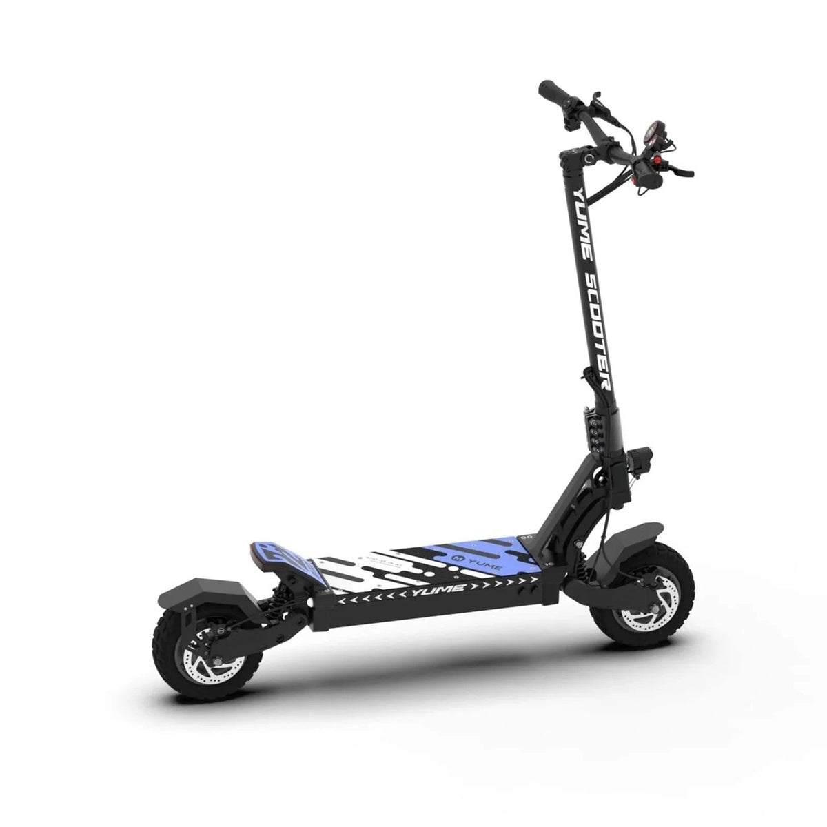 Casavibeo M YUME Scooter with dual 2400W motors, showing the electric scooter's sleek design and large wheels for long-range riding.