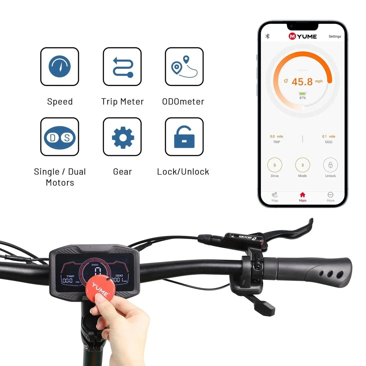 Casavibeo M YUME SCOOTER Y11+ with dual 6000W motors, long-range design, and a sleek electric scooter for adults in a city setting.