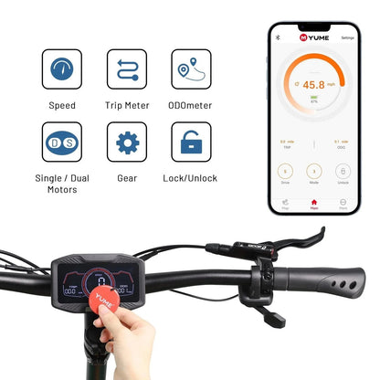 Casavibeo M YUME SCOOTER Y11+ with dual 6000W motors, long-range design, and a sleek electric scooter for adults in a city setting.