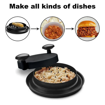 Belro chicken shredder with handles, a kitchen tool for easily shredding cooked chicken meat in home and dining settings.