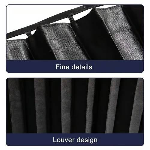 Belro car window shades accessory showing tinted sunshade panels installed on vehicle windows for UV protection.