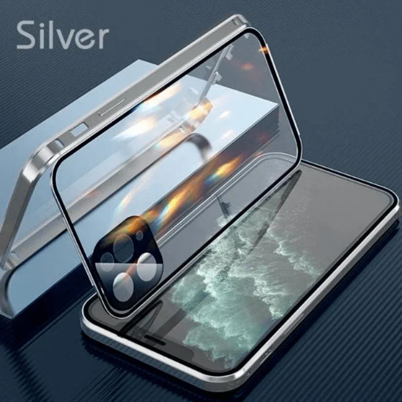 Belro double-sided buckle iPhone case showing sleek design and secure closure for durable smartphone protection.