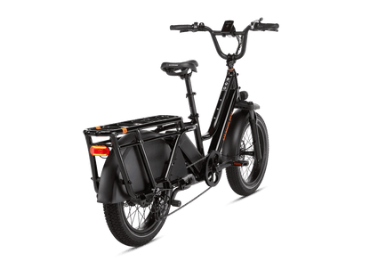 Casavibeo Rad Power Bikes RadWagon 5 electric cargo bike with spacious rear cargo area and sturdy frame, ideal for transporting goods.