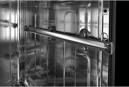 Casavibeo KitchenAid 24-inch top control dishwasher with stainless steel exterior and modern control panel.