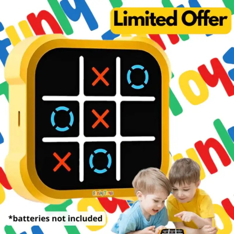 Belro electronic Tic Tac Toe board game with illuminated grid and digital display for interactive gameplay.