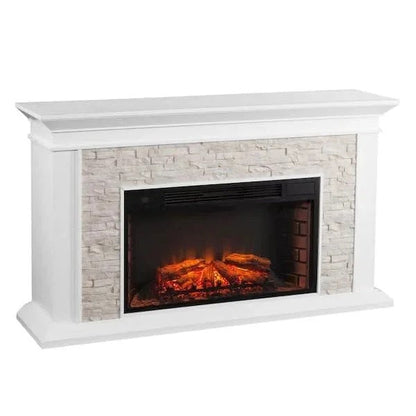Casavibeo Ithaca 60.25-inch electric fireplace with realistic flame effect and modern design, perfect for cozy living spaces.