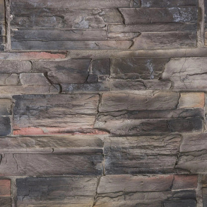 Casavibeo Sunjoy Farmington wood burning fireplace with a classic brick interior and black metal frame.