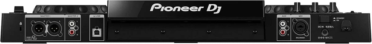 Casavibeo Pioneer DJ XDJ-RR all-in-one DJ system with dual jog wheels, mixer, and colorful interface display.
