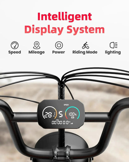 Casavibeo Amyet G60 Peak electric bike with sleek frame and handlebars, ready for urban riding and eco-friendly commuting.