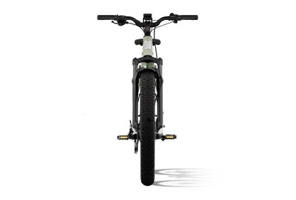 Aventon Aventures 3 electric bike in black with sleek frame and modern design, ready for outdoor riding adventures.