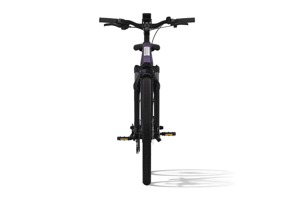 Casavibeo Aventon Level 3 Commuter Ebike with sleek frame, comfortable seat, and electric motor for urban commuting.
