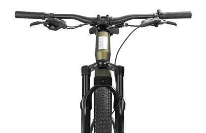 Casavibeo Aventon Ramblas eMTB bicycle with sleek frame and thick tires, ready for off-road riding.