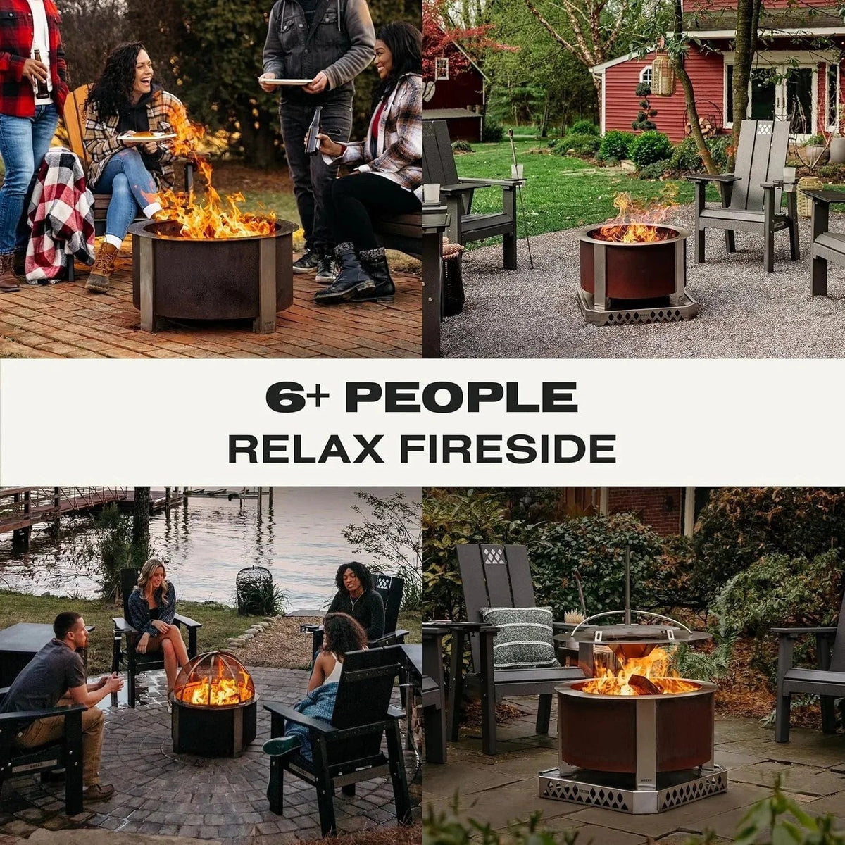 Casavibeo Breeo X Series 24 smokeless fire pit with steel construction, showcasing its modern design and sturdy build.