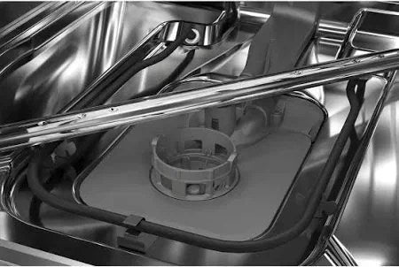 Casavibeo 24-inch top control dishwasher by KitchenAid, showing the front view with control panel and stainless steel finish.