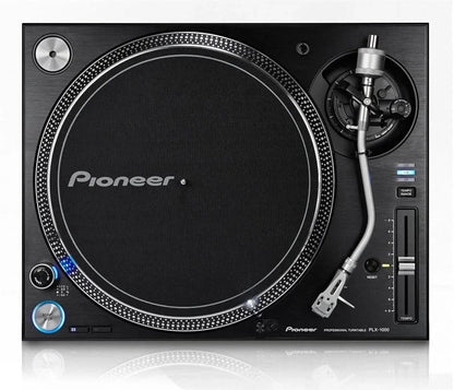 Casavibeo Pioneer DJ PLX-1000 professional direct drive turntable with sleek design and sturdy build, ideal for DJing and mixing.