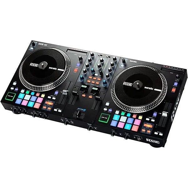 Casavibeo Rane ONE professional motorized DJ controller with dual turntables and digital interface, ready for professional DJ performances.
