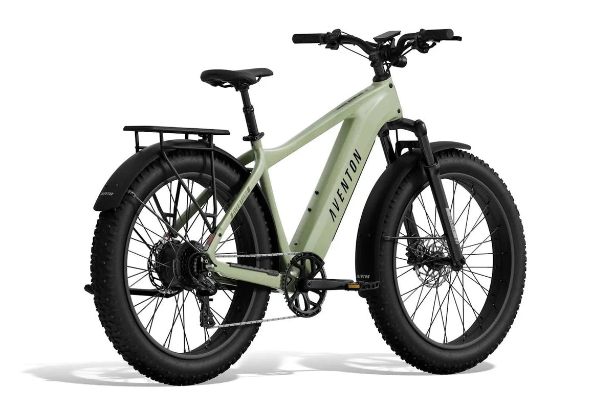 Casavibeo Aventon Aventures 3 bicycle with sleek frame and modern design, shown from a side angle in a bright setting.